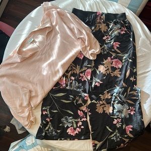 Palazzo pants! Free with purchase of OMG! pink/peach top